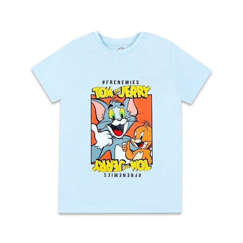 Warner Bros. Tom & Jerry Frenemies Kids Boy's Short Sleeve T-Shirt - Image 2