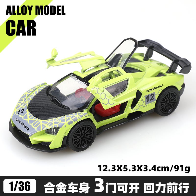 Bulk 1:36 Alloy Model Cars, Kids Pull Back Toy Vehicles, Boys Race Car Decor Gift[Bubble Bag] Sena saidao version Green [Bubble Bag] Sena saidao version Green 