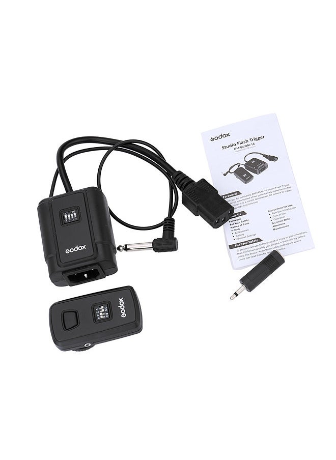 Flash Trigger 16 Channel Studio Wireless Remote Transmitter & Receiver