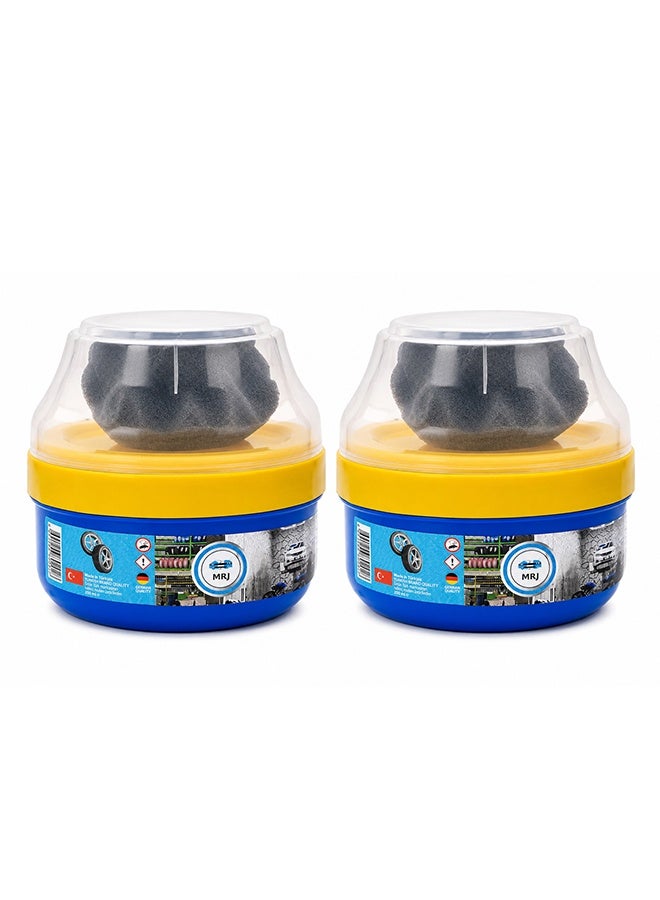 Socket 2 pcs Socket Tire Polish Applicator with Protective Cover, Tire Shine Sponge Applicator Pad, Car Tire Dressing Sponge, Reusable Tire Wax Applicator, Foam Tire Coating Pad for Cars, SUVs, Bikes, Trucks and Automotive Detailing ERPCMRJ - Image 1