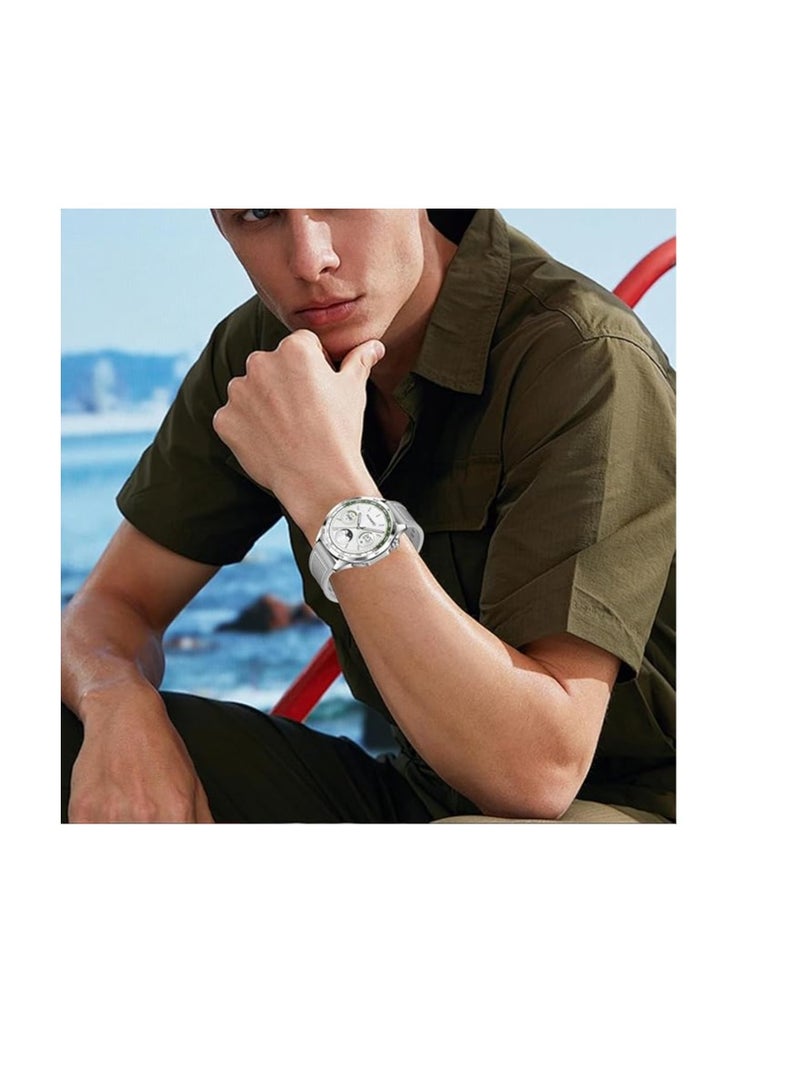 22mm Sport Band for Samsung Galaxy Watch 3 45mm/Watch 46mm/Gear S3/Huawei watch GT4 GT3 46MM/Huawei Watch 3/4/GT2E/GT2 Pro/GT GT2 46MM/Amaz fit GTR 4/3/3Pro/2/2e, Soft Silicone Nylon Wrist Strap - Image 4