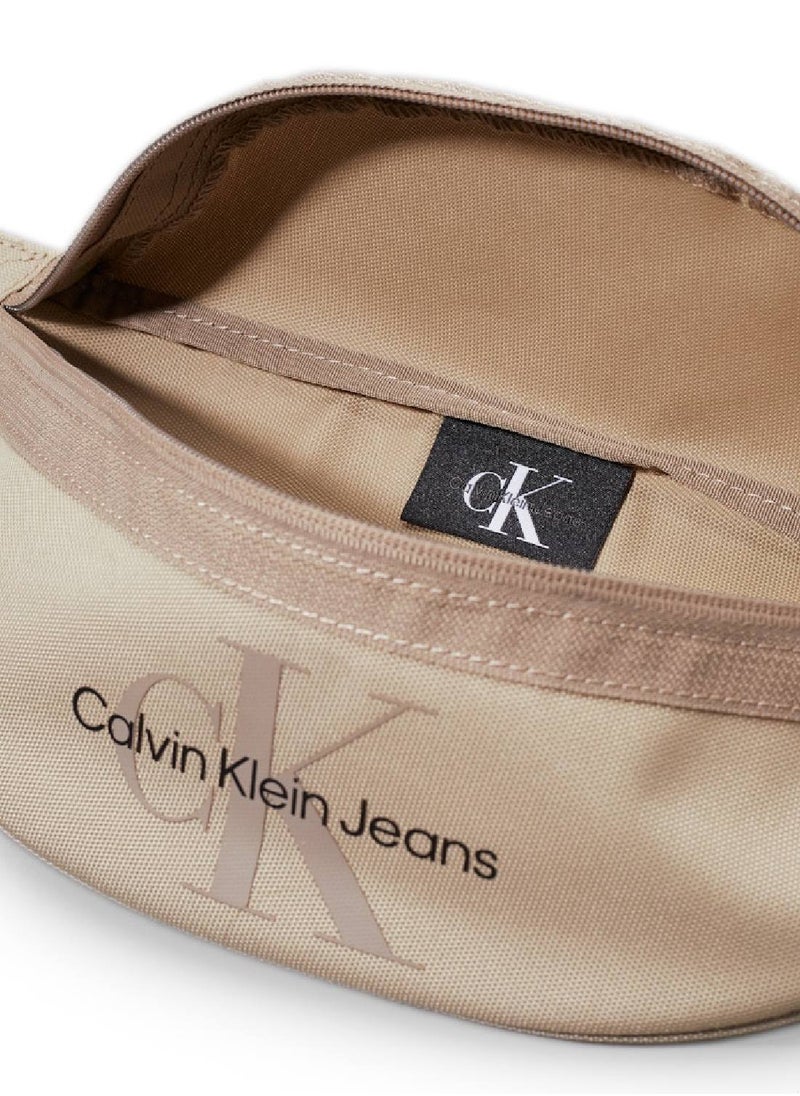 Calvin Klein Jeans Men's Sport Essentials Waistbag - Recycled Polyester, Beige  - Image 3