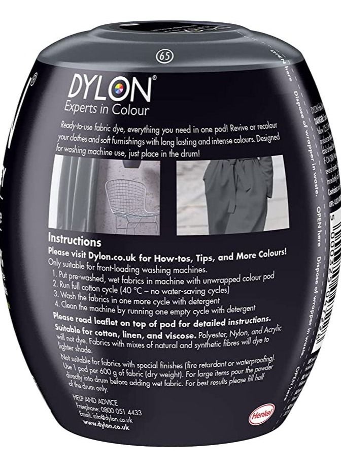 DYLON All In One Fabric Dye Pod Grey 350g  - Image 2