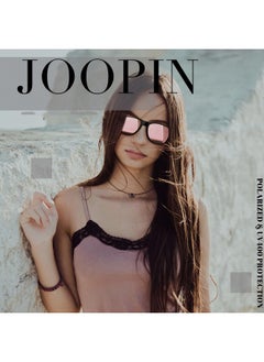 Joopin Trendy Square Sunglasses Oversized Sun Glasses Polarized Uv Protection Fashion Shades For Women Men Sunnies Shady Rays Sunnies (Mirrored Pink)  - Image 2