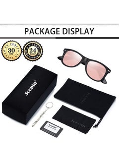 Joopin Trendy Square Sunglasses Oversized Sun Glasses Polarized Uv Protection Fashion Shades For Women Men Sunnies Shady Rays Sunnies (Mirrored Pink)  - Image 5