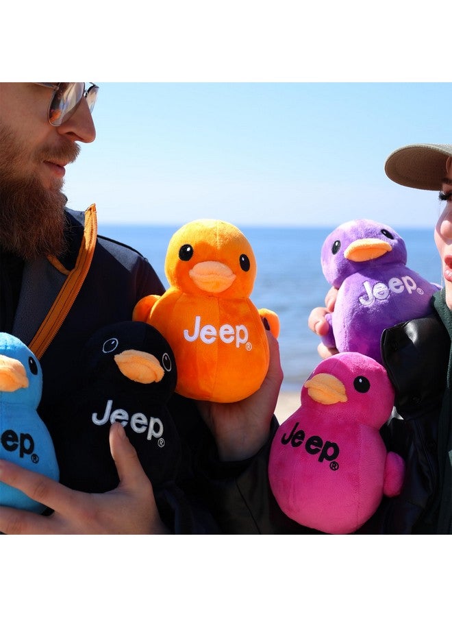 Jeep Text Logo Stuffed Animal Plush Duck Orange -Perfect Enthusiasts You'Ve Been Ducked (Orange) - Image 3