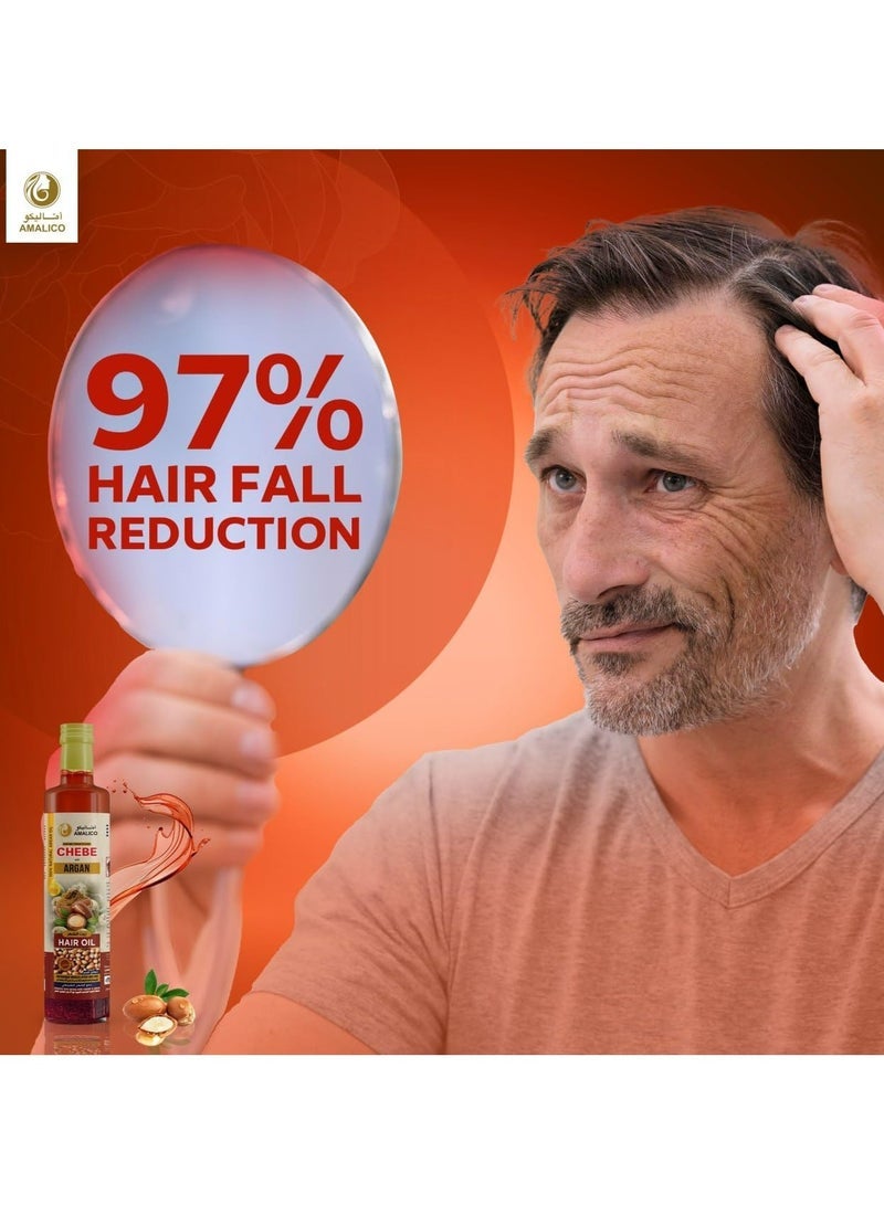 AMALICO Argan Oil for Hair Growth with Chebe Powder 250 ML - Image 4