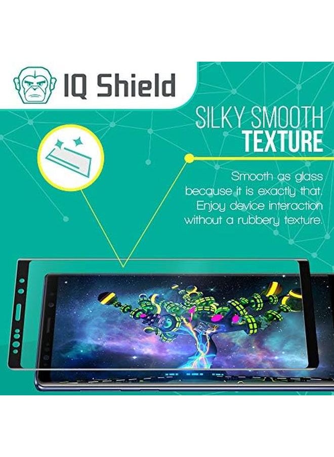 Iq Shield Glass Screen Protector Compatible With Samsung Galaxy Note 9 (1 Pack)(Easy Install)(3D Glass Black) Tempered Ballistic Glass Hd And (Full Coverage) Transparent Shatter Proof Shield