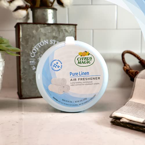 Citrus Magic Odor Absorbing Solid Air Freshener, Pure Linen, 8-Ounce, Pack of 3 - Image 2