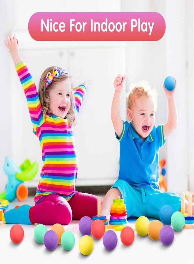 Gejoy 24 Pieces Soft Foam Balls Bulk Lightweight Mini Balls for Safe Indoor Toys Fun Assorted Colors Sponge Balls Birthday Party Favors Bag Gifts for Boys and Girls(1.57 Inch) - Image 3