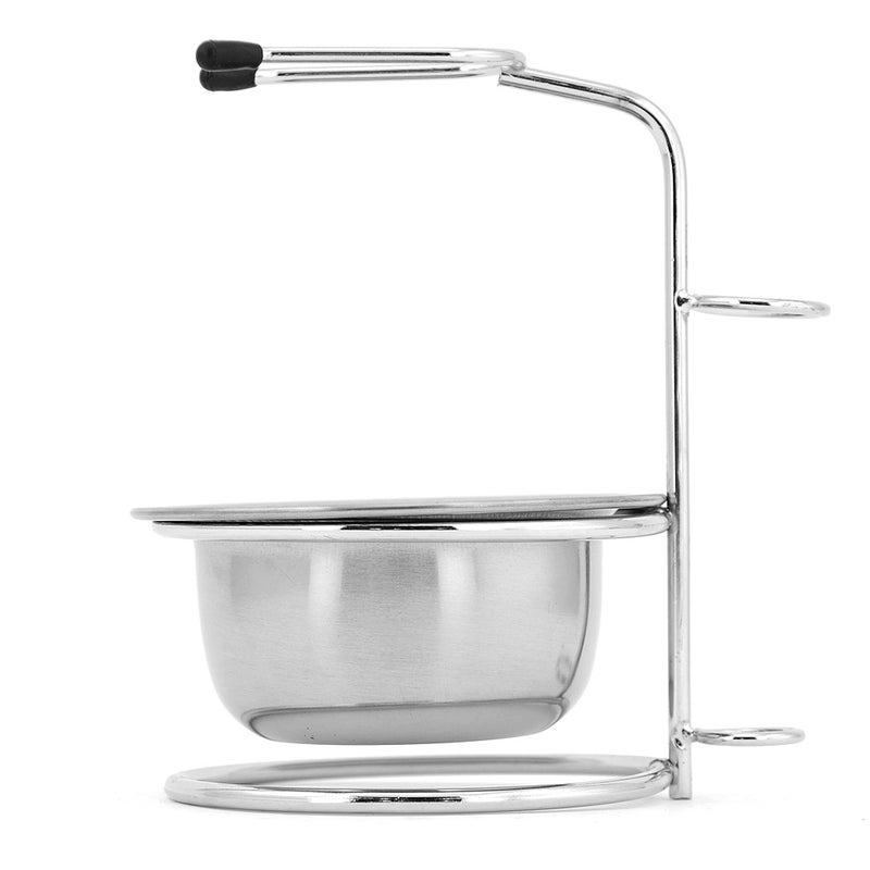 Shaving Razor Brush Stand & Bowl Set Metal Shaving Brush Holder Soap Bowl Mug for Men Beard Removal Tools - Image 2