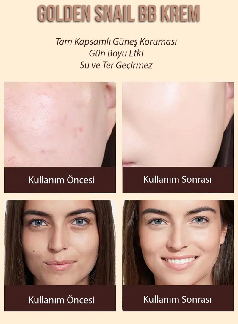 SADOER Sunscreen BB cream Gold Snail Full-band Sun Protection（SPF50+） - Image 3