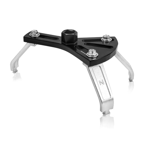 AUPREX Universal Fuel Pump Removal Tool, Adjustable Fuel Pump Lock Ring Tool with 3 Arms, 5.2” to 7.17” Fuel Lid Tank Cover Collar Ring Removal/Install Tool with 1/2” Ratchet Drive - Image 1