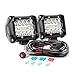 Nilight Nilight ZH302 18W Bar 2PCS 60W 4 Inch Flood Spot Combo LED Light Pods Triple Row Work Driving Lamp with 12 ft Wiring  - Image 2