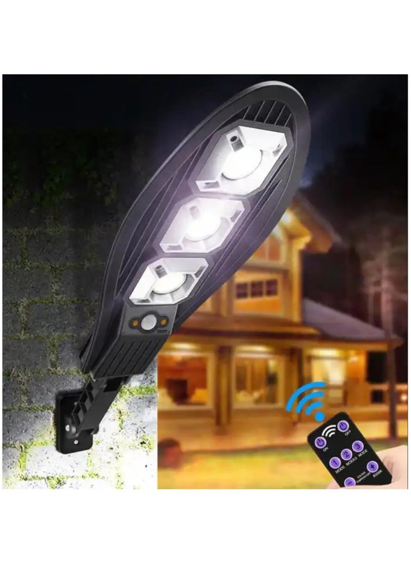 Arabest LED Solar Light Outdoor,4000mah Security Street Lamp Solar Motion Sensor Security Lights,3 Modes,30W 90LEDs Bright COB,Remote Control,IP65 Waterproof Solar Wall Light Outside for Garden Garage  - Image 1