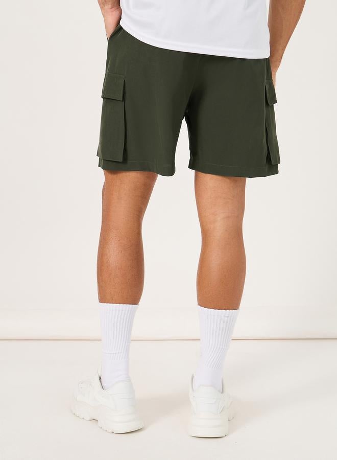 Styli Regular Fit Woven 7inch Cargo Athleisure Shorts - Image 4
