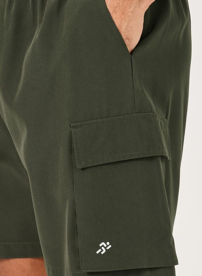 Styli Regular Fit Woven 7inch Cargo Athleisure Shorts - Image 3