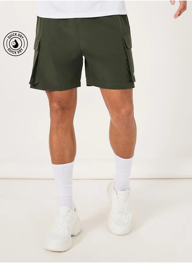 ستايلي Regular Fit Woven 7inch Cargo Athleisure Shorts