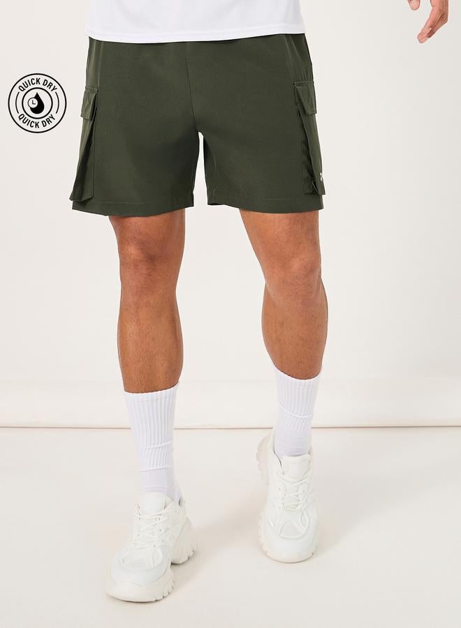Styli Regular Fit Woven 7inch Cargo Athleisure Shorts - Image 1