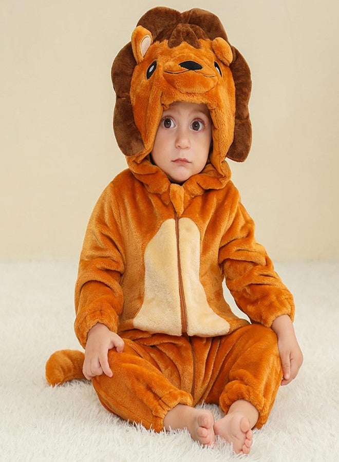 CuteOn Toddler Halloween Costume Onesie Cosplay Romper Christmas Infants Baby Costume Lion 3-4 Years - Image 3