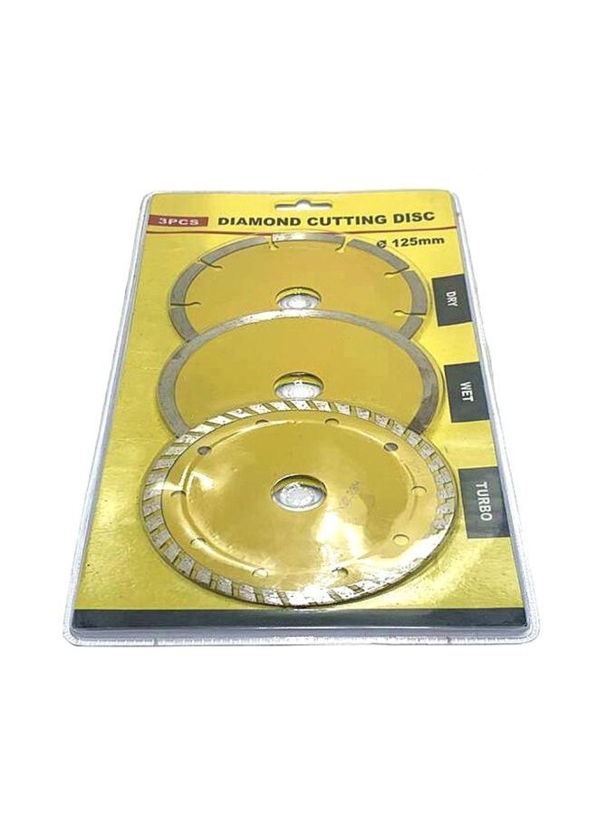 NIBEMINENT 3-Piece Diamond Cutting Disc Set Gold  - Image 4