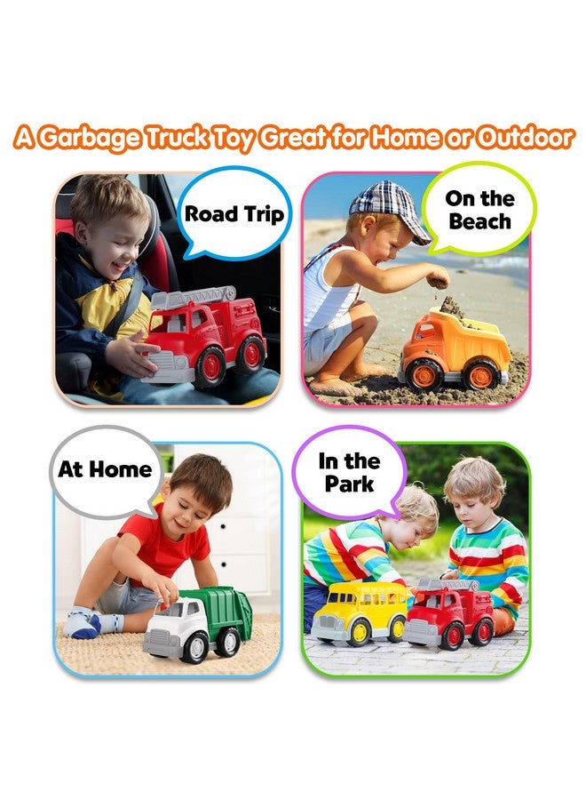 PLAY Eco-Friendly Garbage Truck, [USDA Certified] No BPA/Phthalate/PVC, Recycled Bioplastic Trash Truck Toys for Boys 1-4, Fine Motor Skills Car Toys Vehicle Gift for Kids - Image 5