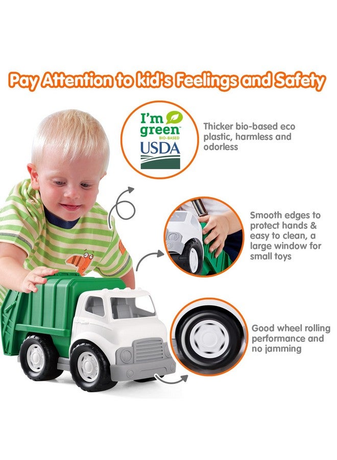 PLAY Eco-Friendly Garbage Truck, [USDA Certified] No BPA/Phthalate/PVC, Recycled Bioplastic Trash Truck Toys for Boys 1-4, Fine Motor Skills Car Toys Vehicle Gift for Kids - Image 4