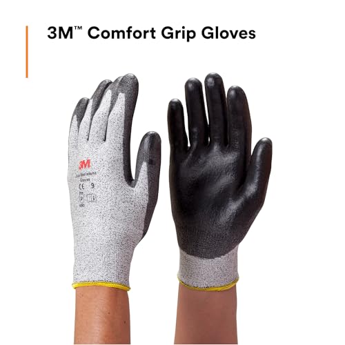 3M Comfort Grip Gloves - Cut Resistant CGXL-CRE, Polyurethane Coated, Size Medium, 1 Pair - Image 2