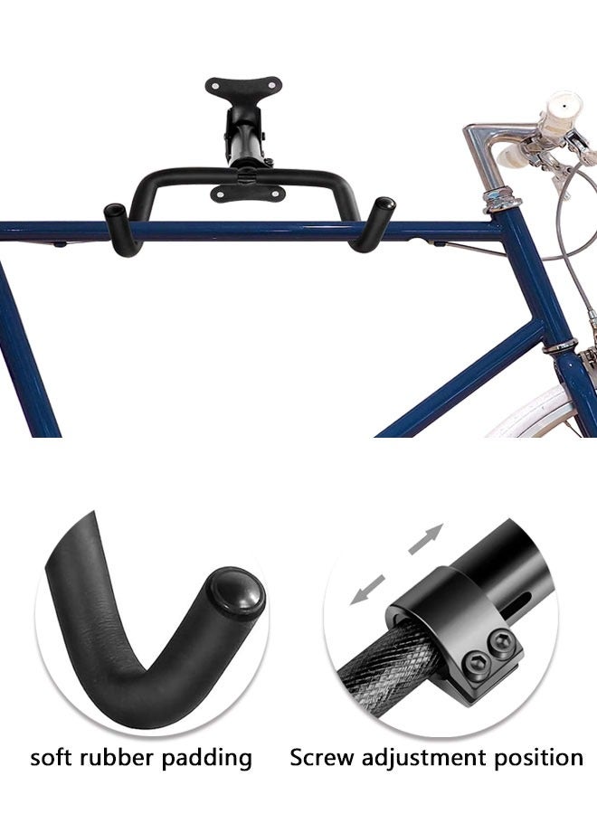 وهاواي Bike Hanger Wall Mount, 30kgs Load Capacity Heavy Duty Steel Extendable Bike Rack Garage Space-Saving Horizontal Storage Ideal for Garage Home Use - Image 3