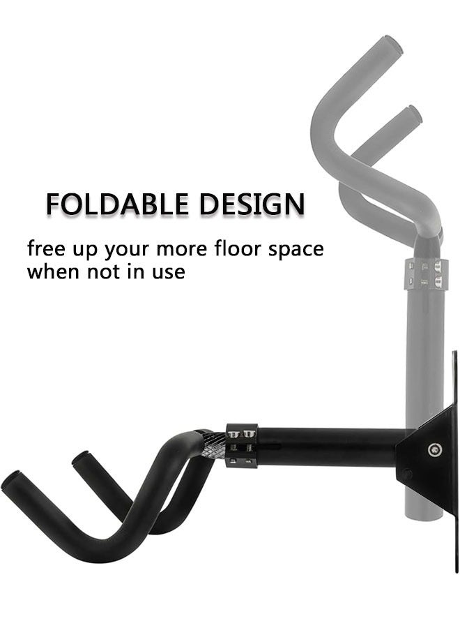 وهاواي Bike Hanger Wall Mount, 30kgs Load Capacity Heavy Duty Steel Extendable Bike Rack Garage Space-Saving Horizontal Storage Ideal for Garage Home Use - Image 4