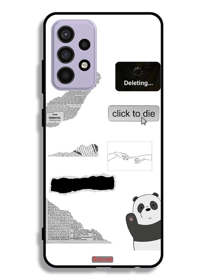Tolwak Samsung Galaxy A52 4G Protective Case Cover Panda Sticker - Image 1