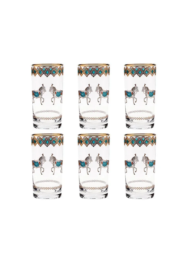 Villeroy & Boch 6-Piece Horse Tiffany Long Drink Glasses