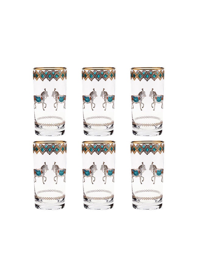 Villeroy & Boch 6-Piece Horse Tiffany Long Drink Glasses  - Image 2