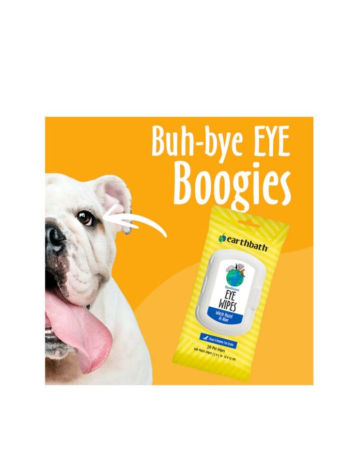 earthbath Earthbath Hypoallergenic Eye Wipes (Witch Hazel & Aloe) – 30 Wipes  - Image 3