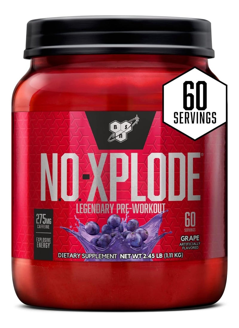 BSN - Noxplode  Preworkout  Grape  60 Servings 2.45 Lb - Image 1