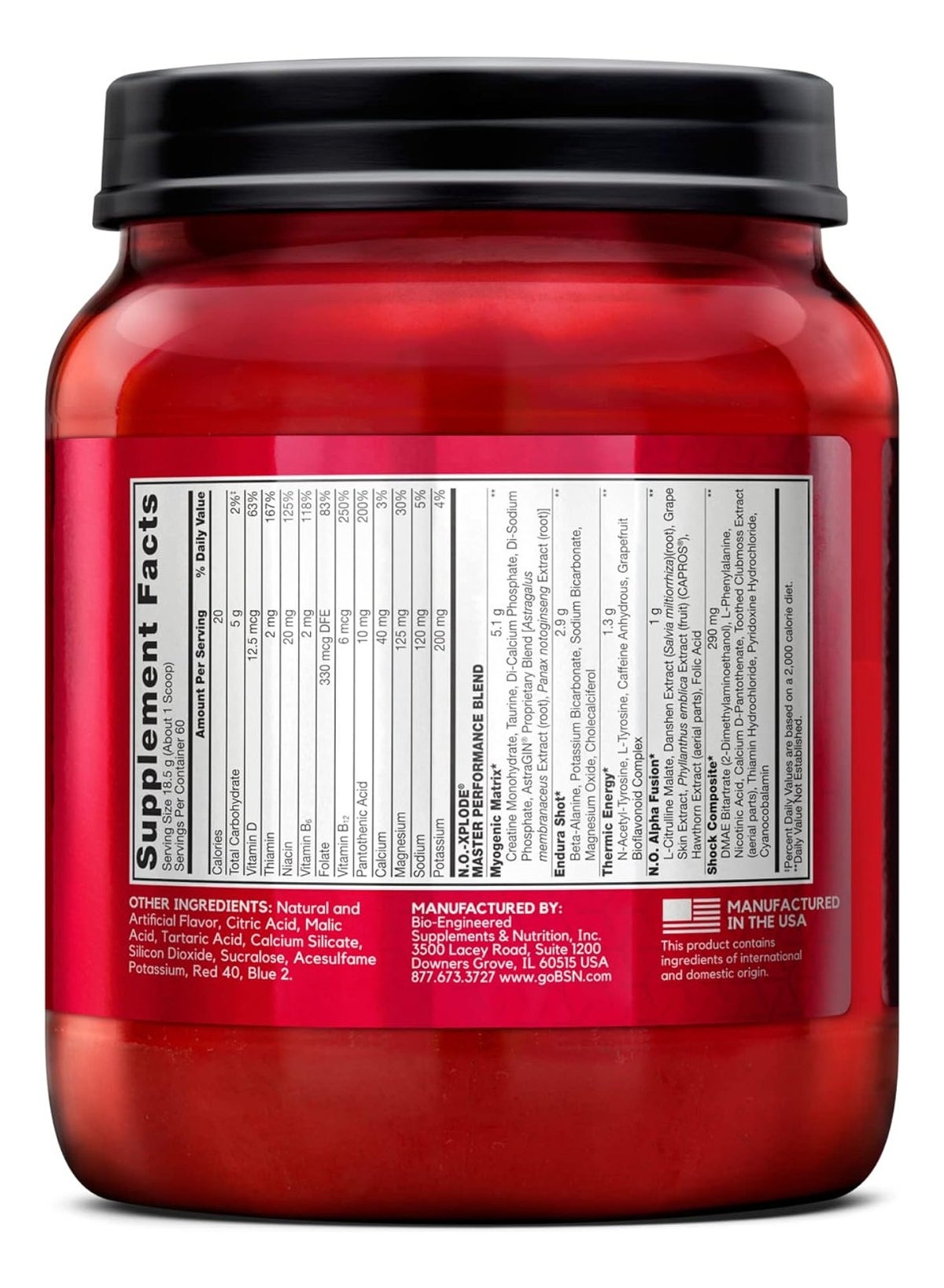 Noxplode Preworkout Grape 60 Servings 2.45 Lb