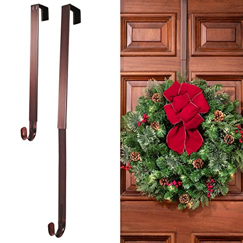 Haute Decor Adjustable Length Door Wreath Hanger - 20 Lb. Capacity - Image 1