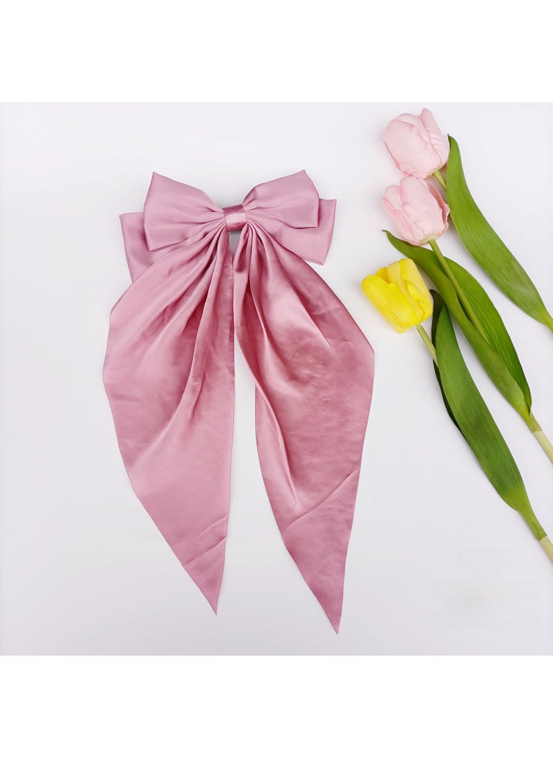 Generic Butterfly Bow Hair Clip Vintage Large Ribbon lotus root starch 