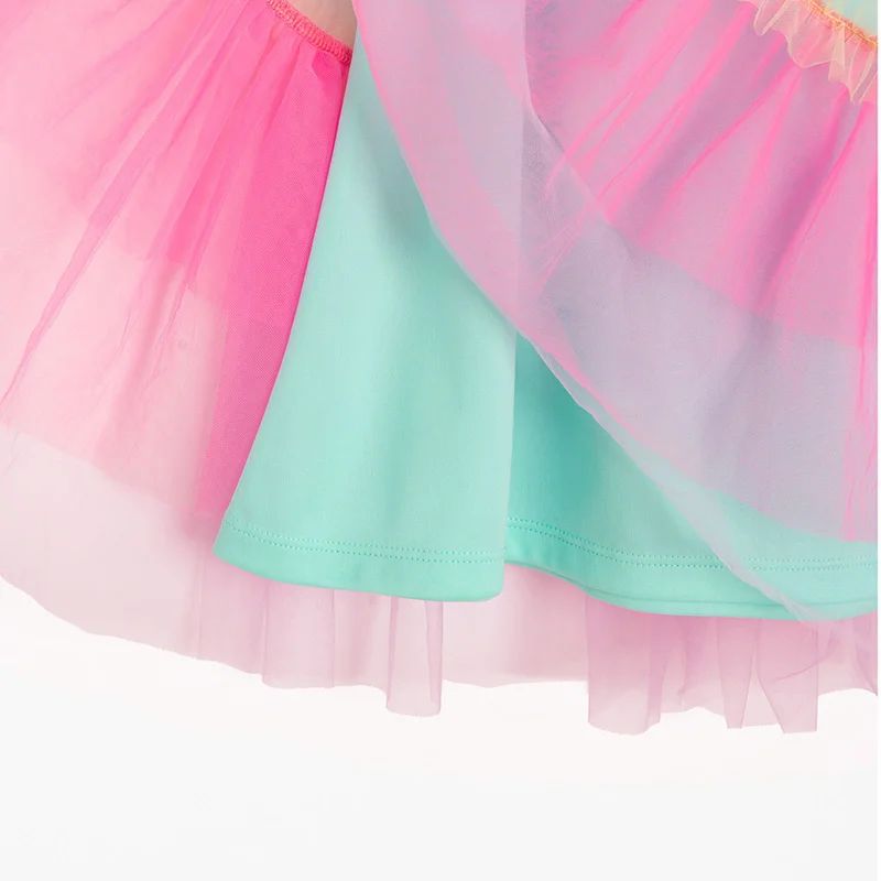 Cool Club فستان بوليستر فيروزي بأكمام قصيرة