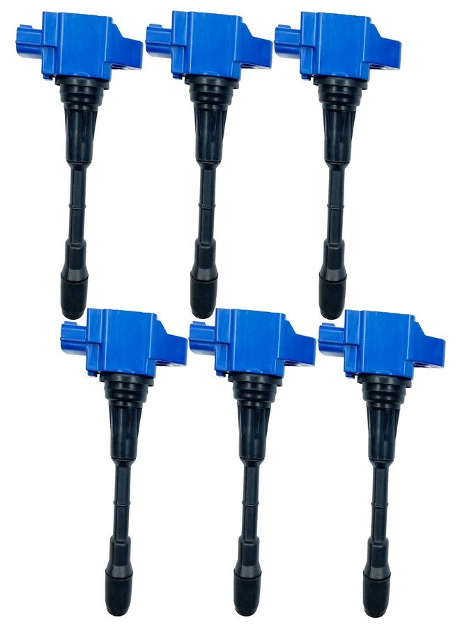 GP POWER IGNITION COIL UF550 22448JA10C 22448-JA10A UF-550 SET OF 6 COMPATIBLE WITH INFINITI EX35 FX35 G25 G35 JX35 M35 M35H Q50 NISSAN 350Z ALTIMA MAXIMA MURANO PATHFINDER QUEST 2.5 3.5 V6 VQ25 VQ35 - Image 1