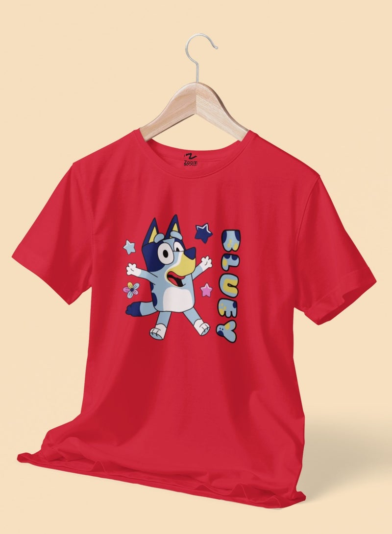 ZOOM BLUEY DESIGN - KIDS T-SHIRT