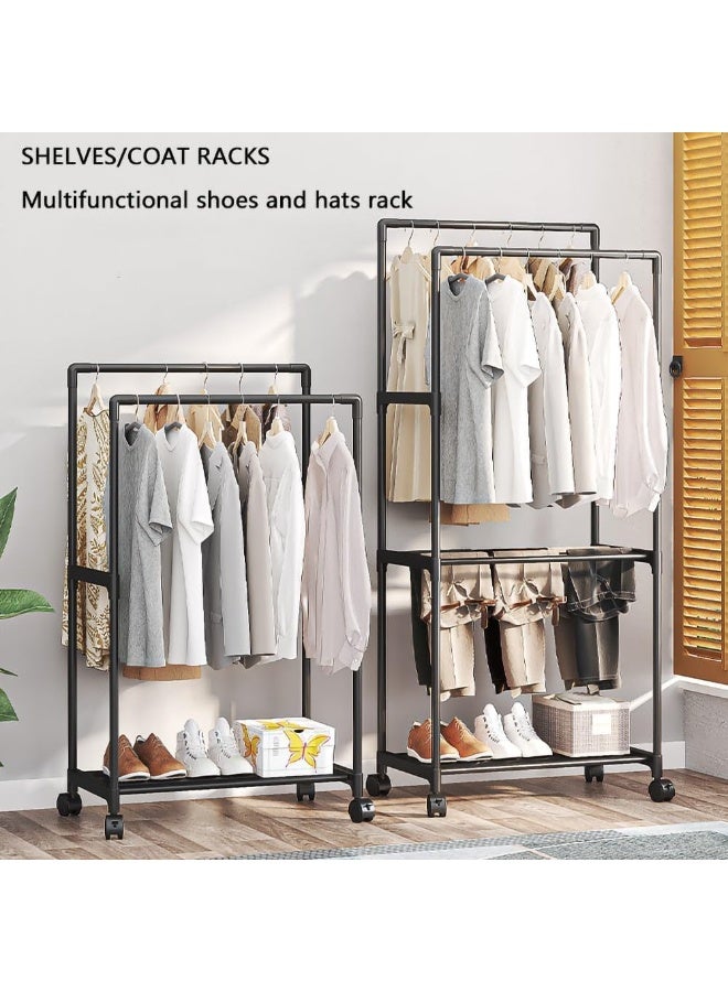 Clothes Rail, Multifunctional Clothes Rails for Bedroom Clothes, Designer Clothes Rail, Metal Clothes Rail, Freestanding Clothes Hanging Rack for Bedroom, Home - Image 3