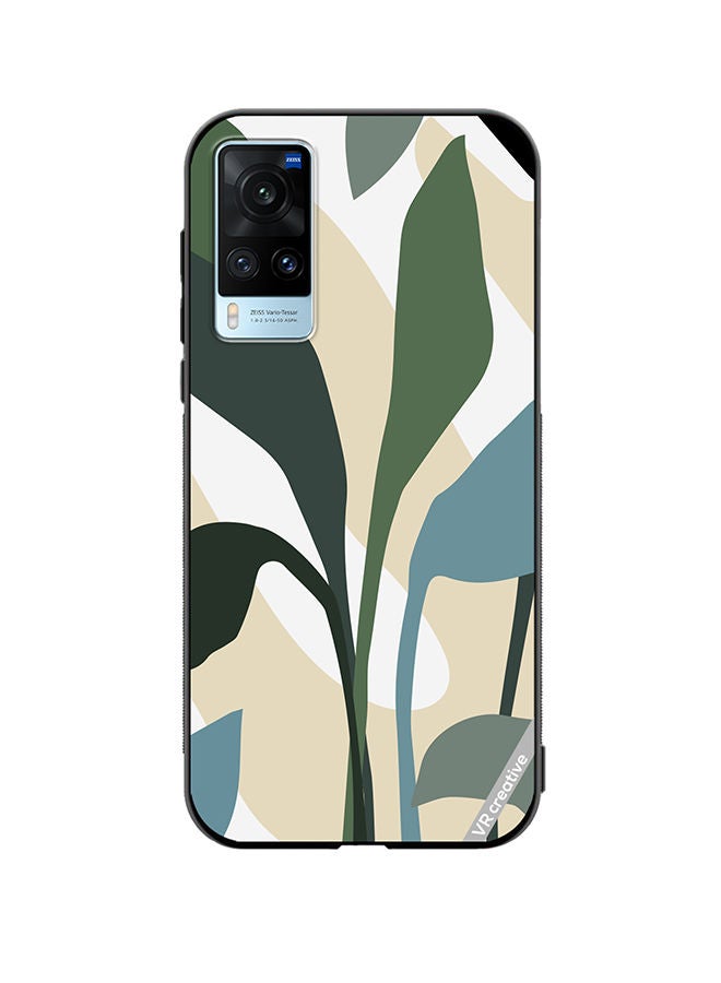VR CREATIVE Protective Case Cover For Vivo X60 Leaf Tropical Design Multicolour - Image 1