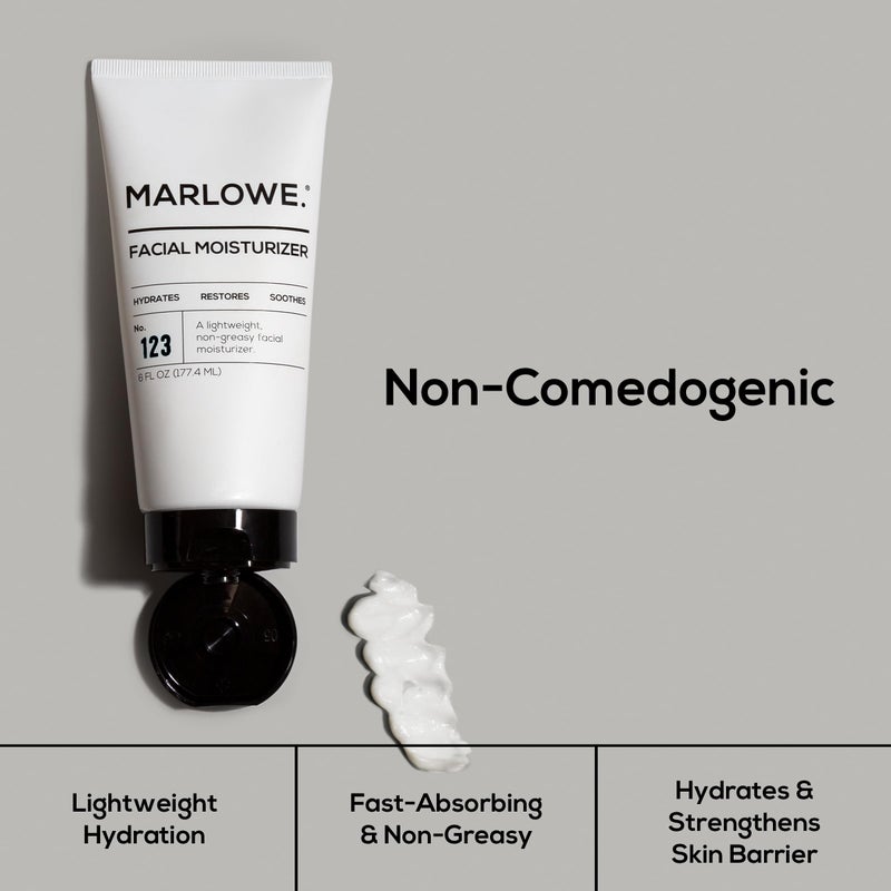 MARLOWE. No.123 Menâ€™s Facial Moisturizer, Lightweight Daily Lotion with Aloe Vera & Green Tea for Soft, Hydrated Skin, Fresh Aloe Citron Scent, Holiday Grooming Gift for Men, 6 fl oz - Image 5