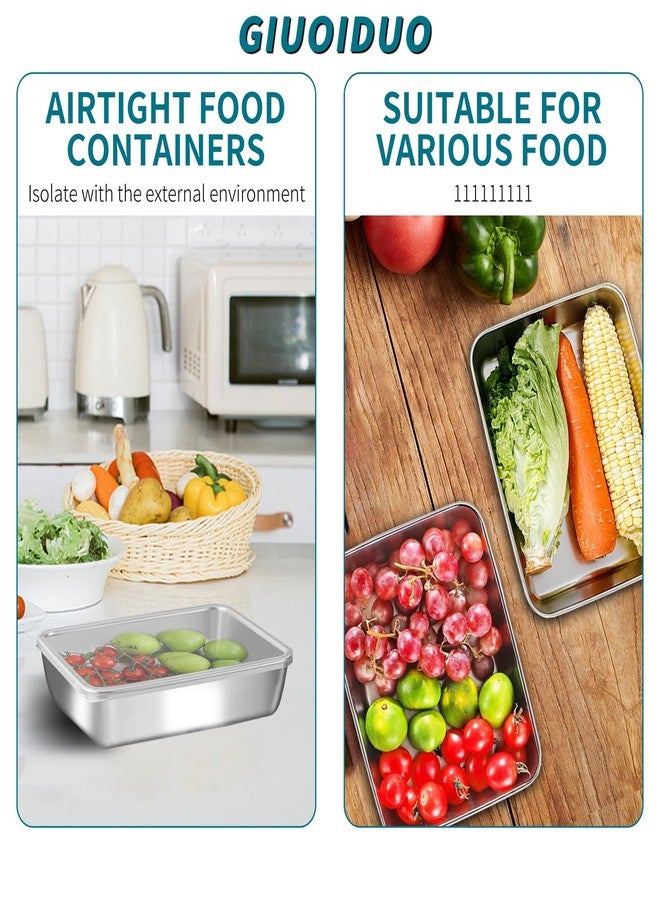 GIUOIDUO Stainless Steel Lunch Box 6-Pack with Free Seal, Leakproof, Lid Food Container, Reusable Food Storage Container for Travel and Work, Dishwasher Safe, Freezer Safe - Image 4