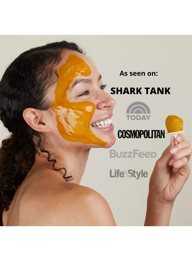 Love & Pebble Beauty Pops - Ice Roller for Face Massage & Skin Care Ice Mask for Face Set with Turmeric & Aloe | Cryo Dermal Benefits of Ice Face Roller and Gua Sha, As Seen on Shark Tank and Tik Tok - Image 1