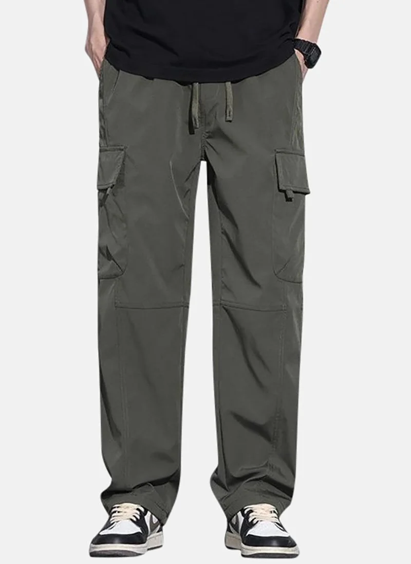 YUNIQEE Black Solid Cargos