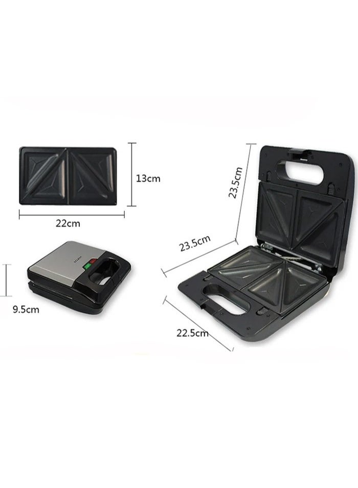 sokany 3-in-1 Sandwich Maker & Grill 750W – Non-Stick Coating Plates, Fast Heating Compact Mini Kitchen Appliance – Perfect for Sandwiches, Grilled Meats & Snacks, Easy to Clean3-in-1 Sandwich Maker & Grill 750W – Non-Stick Coating Plates, Fast Heating Compact Mini Kitchen Appliance – Perfect for Sandwiches, Grilled Meats & Snacks, Easy to Clean - Image 4