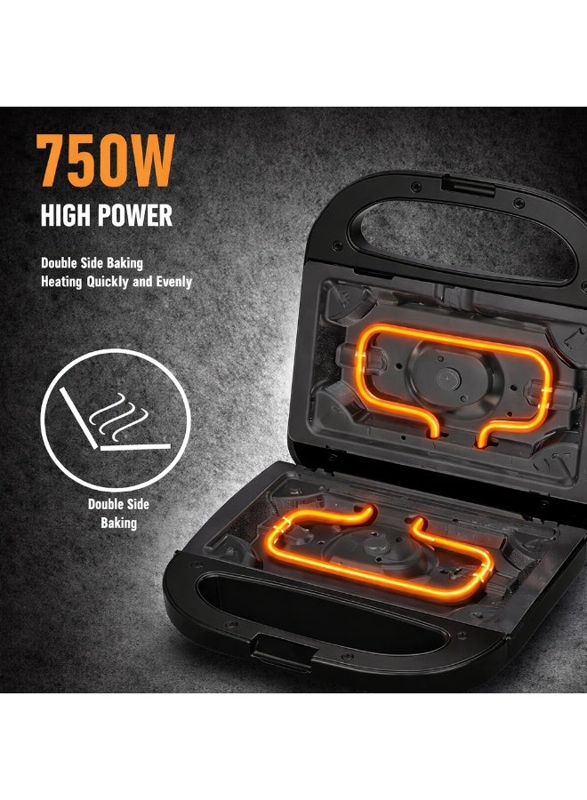 sokany 3-in-1 Sandwich Maker & Grill 750W – Non-Stick Coating Plates, Fast Heating Compact Mini Kitchen Appliance – Perfect for Sandwiches, Grilled Meats & Snacks, Easy to Clean3-in-1 Sandwich Maker & Grill 750W – Non-Stick Coating Plates, Fast Heating Compact Mini Kitchen Appliance – Perfect for Sandwiches, Grilled Meats & Snacks, Easy to Clean - Image 5