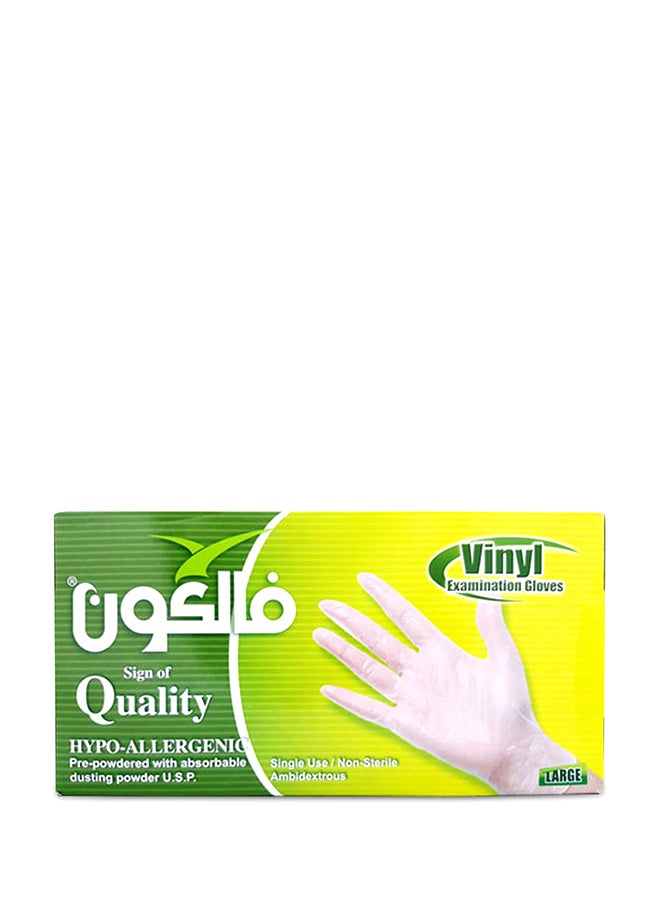 Vinyl Examination Gloves Large